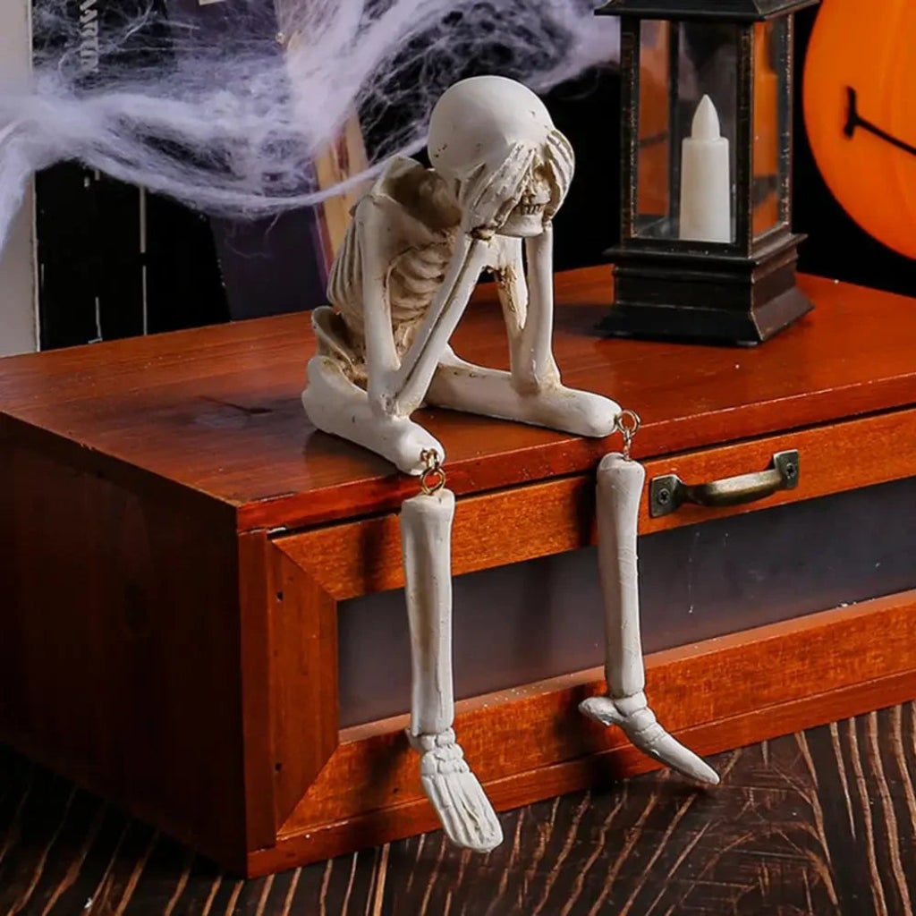 Skeleton Figurine Halloween Tabletop Gothic Home Decor