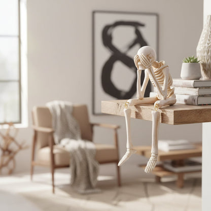 Skeleton Figurine Halloween Tabletop Gothic Home Decor