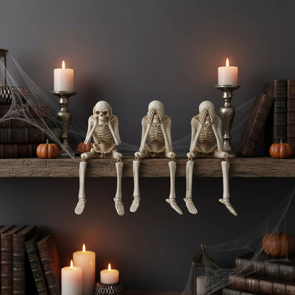 Skeleton Figurine Halloween Tabletop Gothic Home Decor