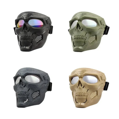 Skull Tactical Helmet Mask for Halloween Cosplay Airsoft and Outdoor Events