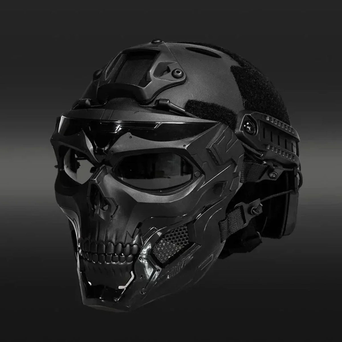 Skull Tactical Helmet Mask for Halloween Cosplay Airsoft and Outdoor Events