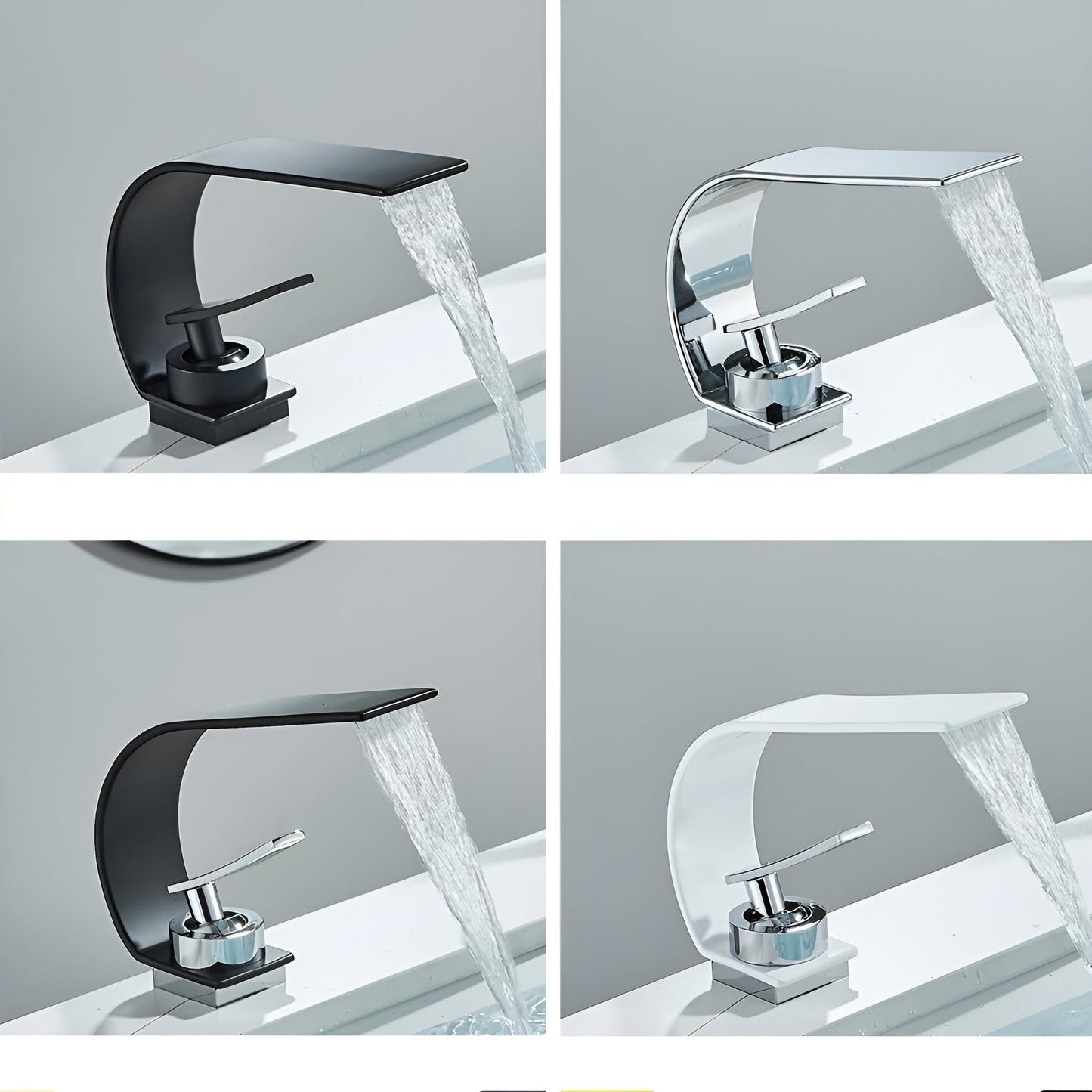 Slim Bathroom Basin Faucet Single Handle Sink Mixer Tap