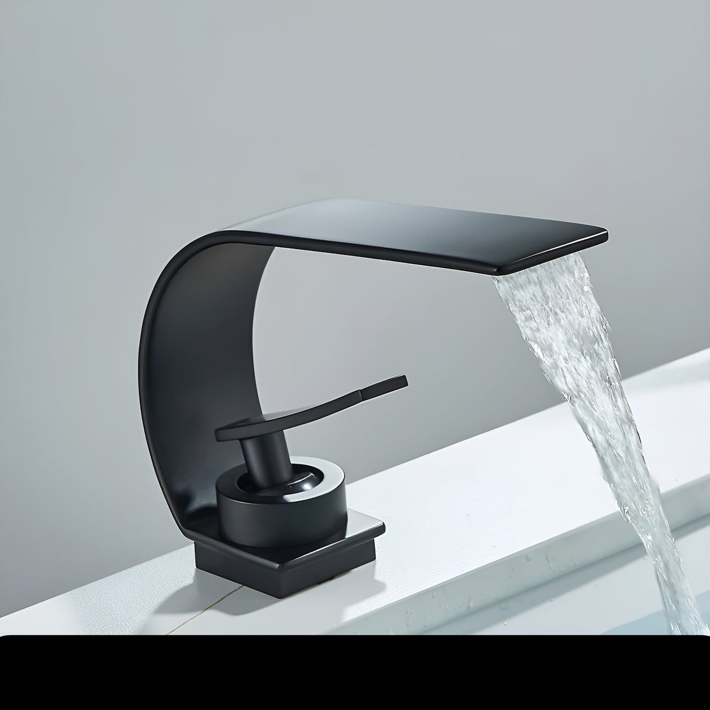 Slim Bathroom Basin Faucet Single Handle Sink Mixer Tap