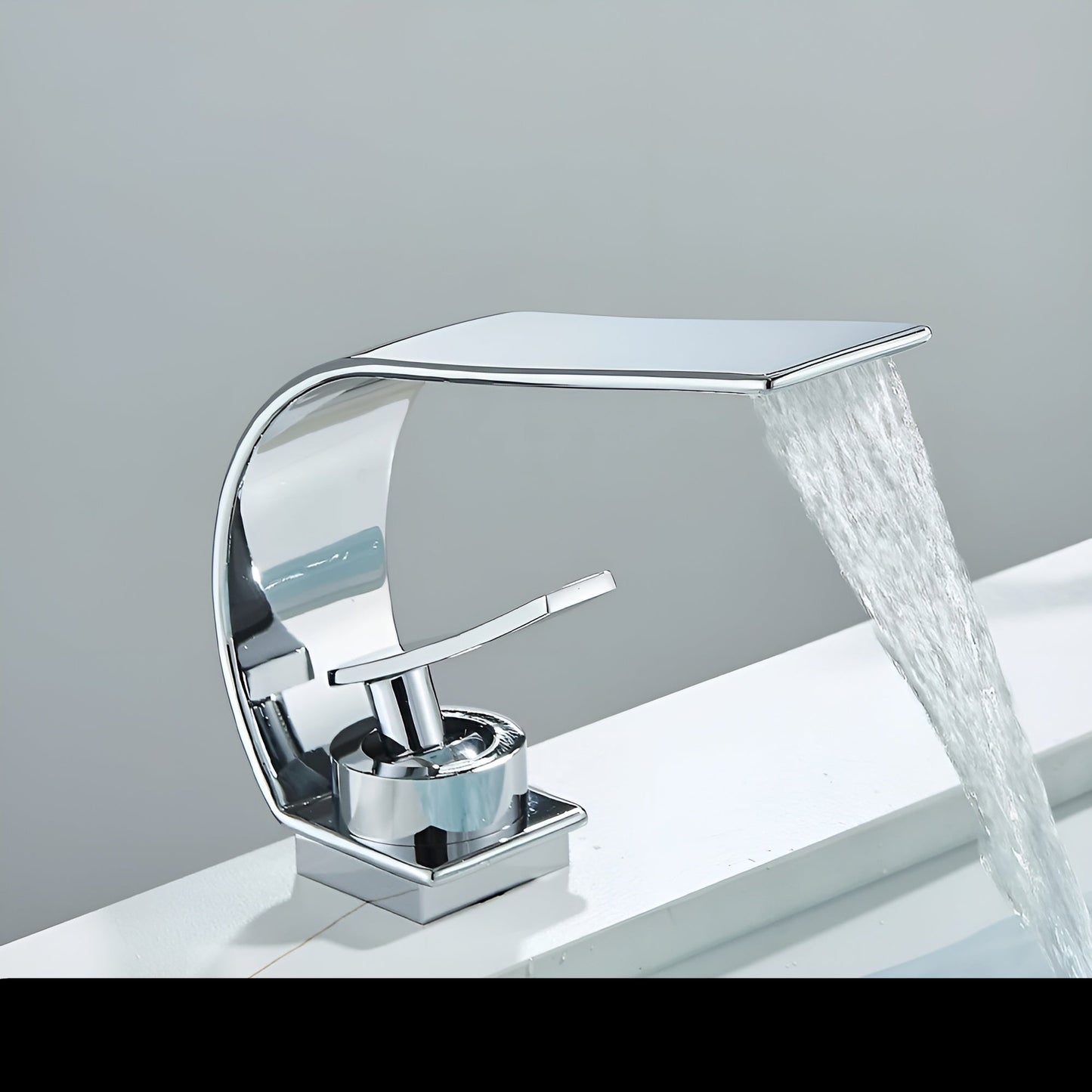 Slim Bathroom Basin Faucet Single Handle Sink Mixer Tap