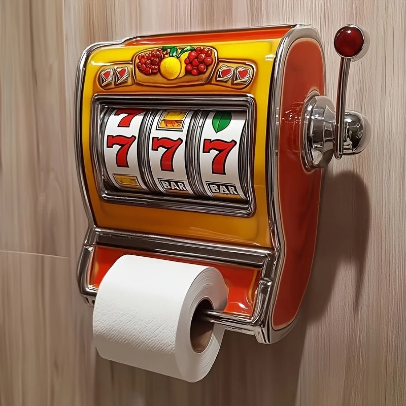 Slot Machine Toilet Paper Holder Wall Mounted Bathroom Roll Holder