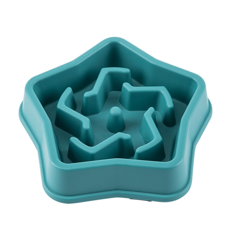 Slow Feeder Pet Bowl for Dogs Cats and Small Pets