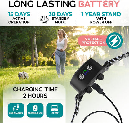 Small Dog Anti Bark Collar Adjustable Rechargeable Training Collar