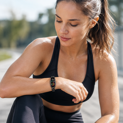 Smart Fitness Tracker Bracelet with Sleep and Heart Rate Monitoring