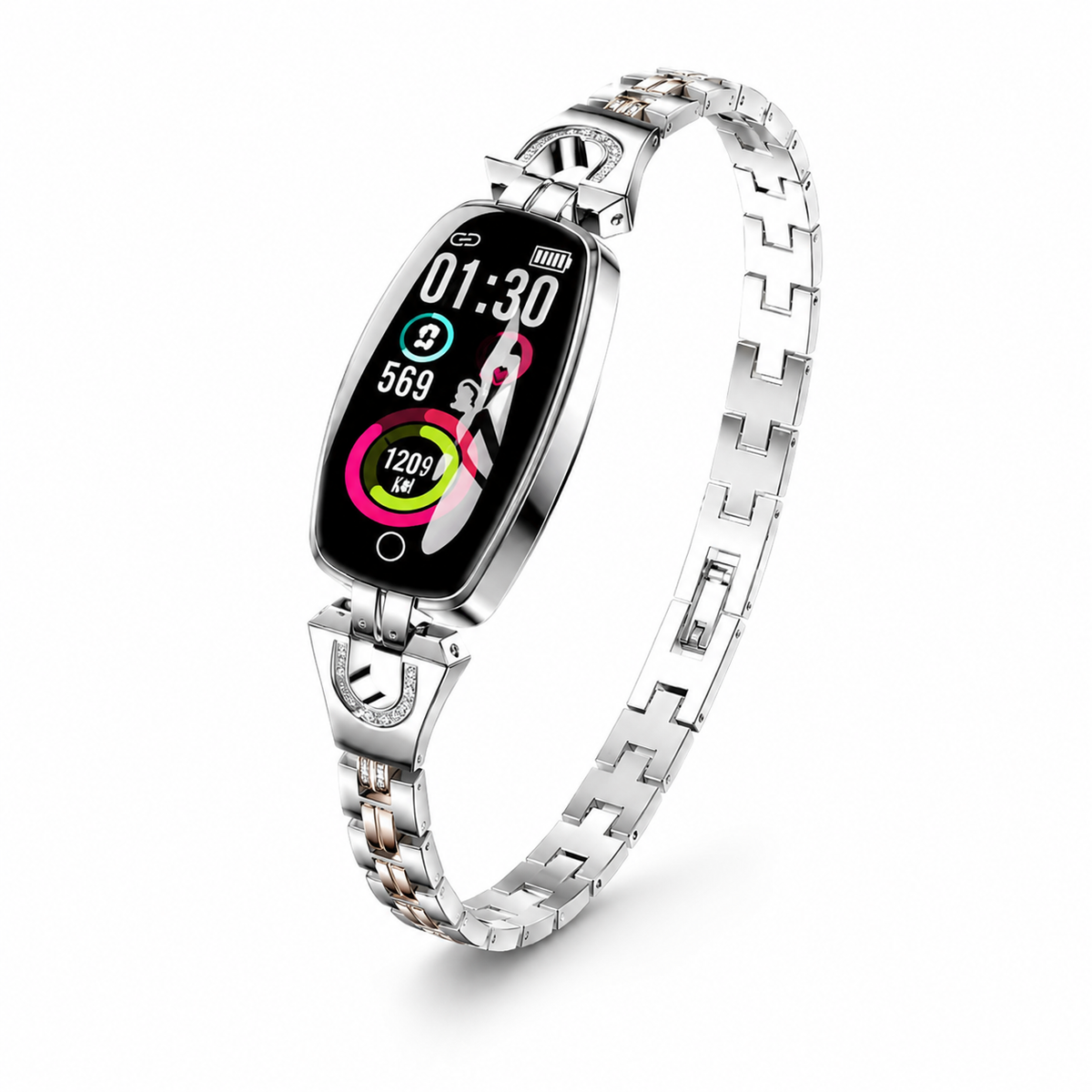 Smart Fitness Tracker Bracelet with Sleep and Heart Rate Monitoring