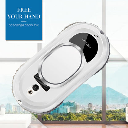 Smart Robot Window Cleaner with Remote Control Automatic Vacuum and Cleaning Function