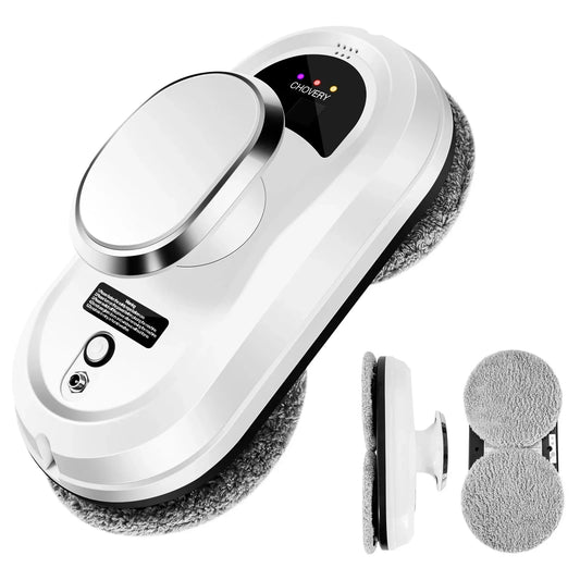 Smart Robot Window Cleaner with Remote Control Automatic Vacuum and Cleaning Function