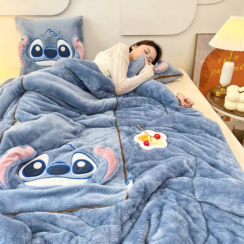 Soft Blanket Pillow Set Plush Cozy Bedding Comfort Set