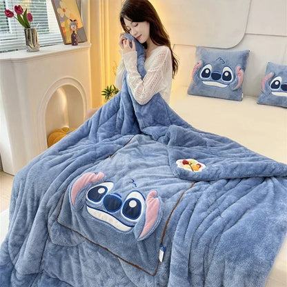 Soft Blanket Pillow Set Plush Cozy Bedding Comfort Set