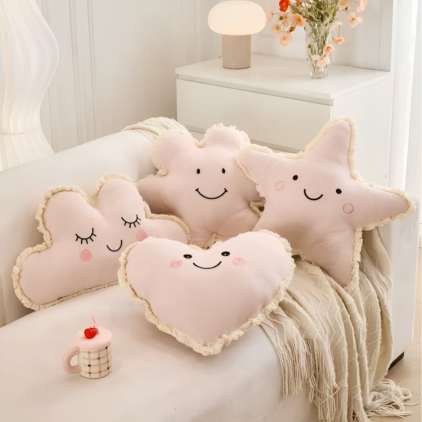 Soft Cotton Cushion Breathable Decorative Throw Pillow