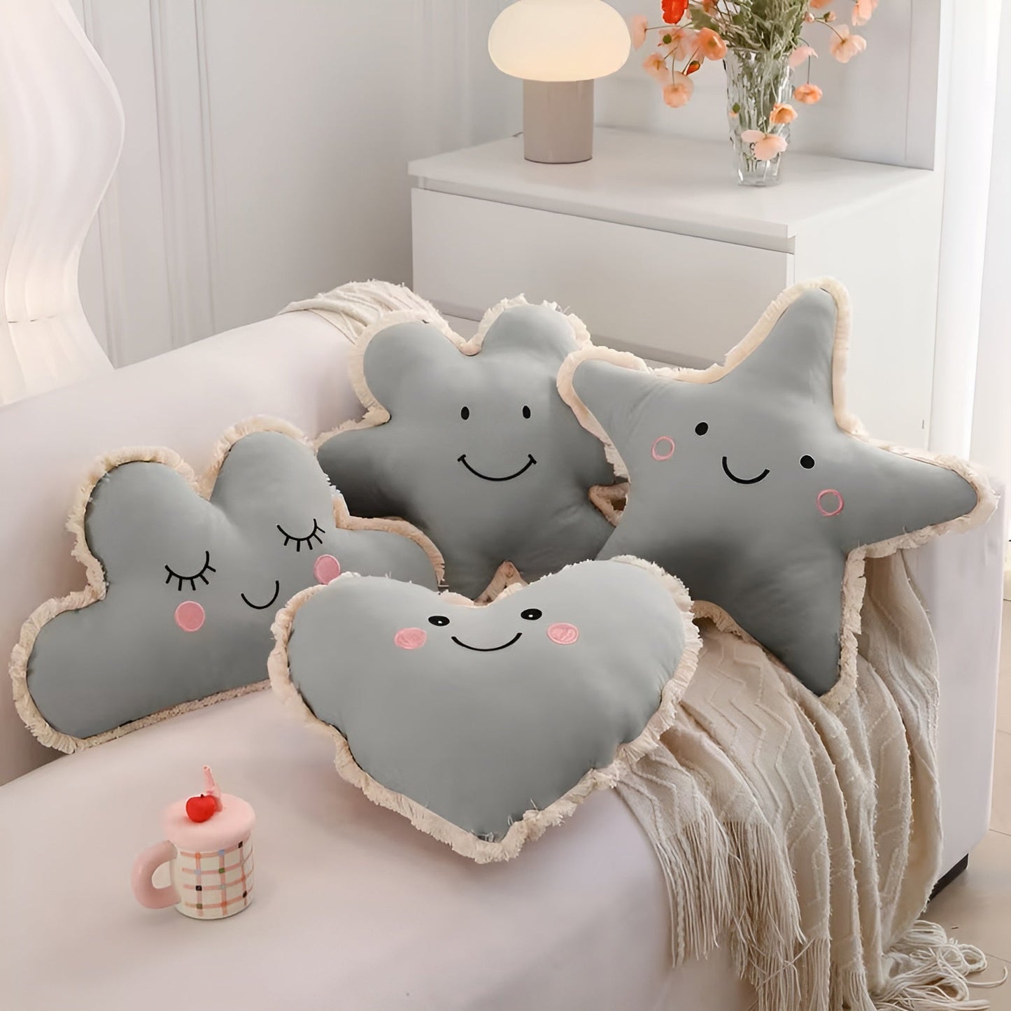 Soft Cotton Cushion Breathable Decorative Throw Pillow