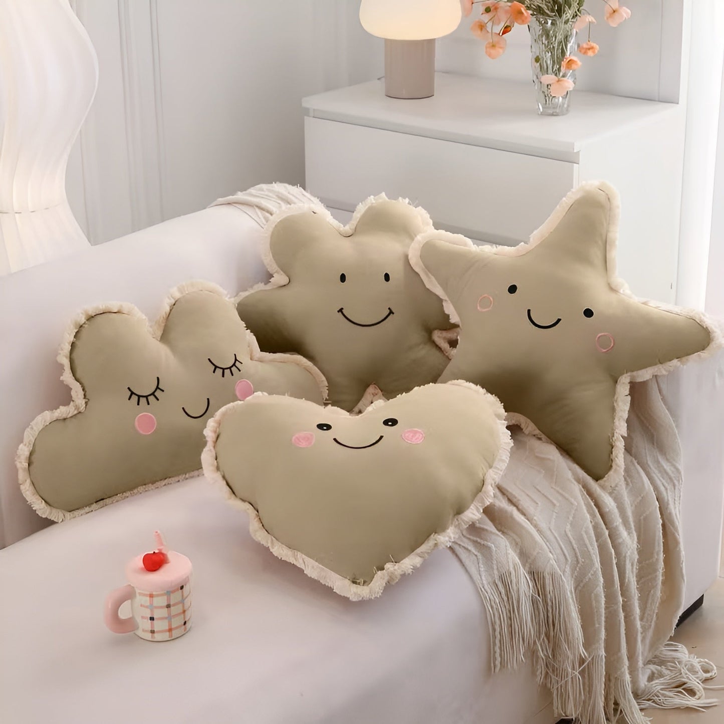 Soft Cotton Cushion Breathable Decorative Throw Pillow