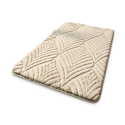 Soft Geometric Bath Mat Non Slip Absorbent Bathroom Rug