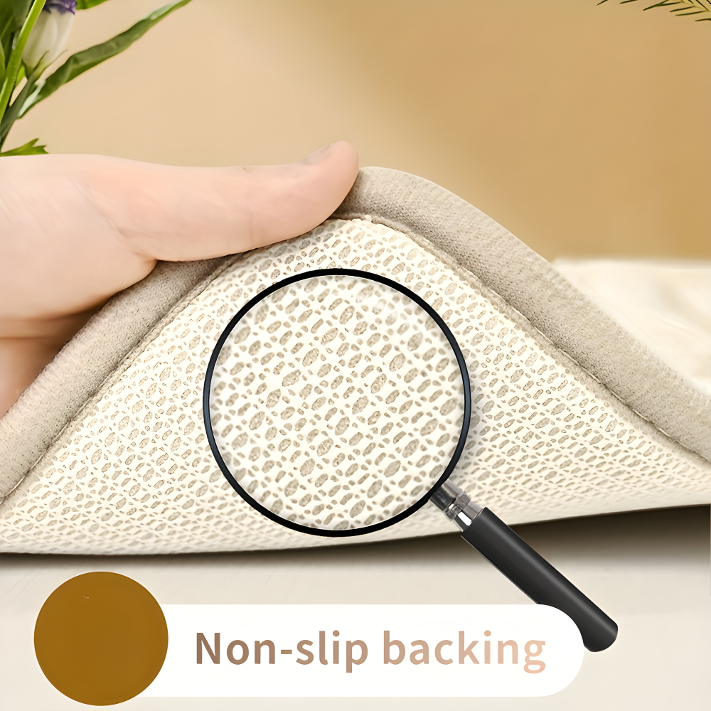 Soft Geometric Bath Mat Non Slip Absorbent Bathroom Rug