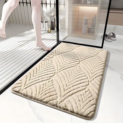 Soft Geometric Bath Mat Non Slip Absorbent Bathroom Rug