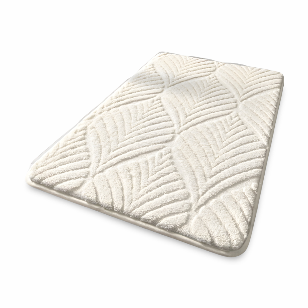 Soft Geometric Bath Mat Non Slip Absorbent Bathroom Rug