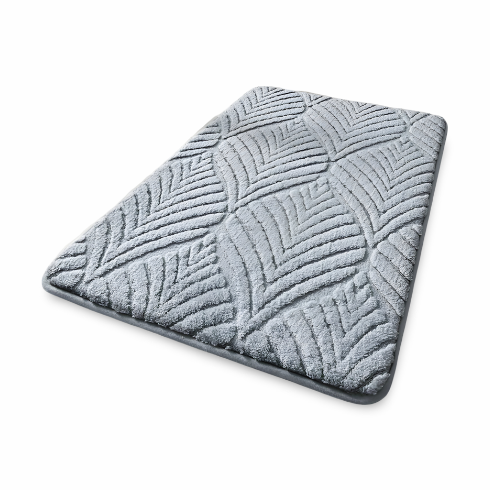 Soft Geometric Bath Mat Non Slip Absorbent Bathroom Rug