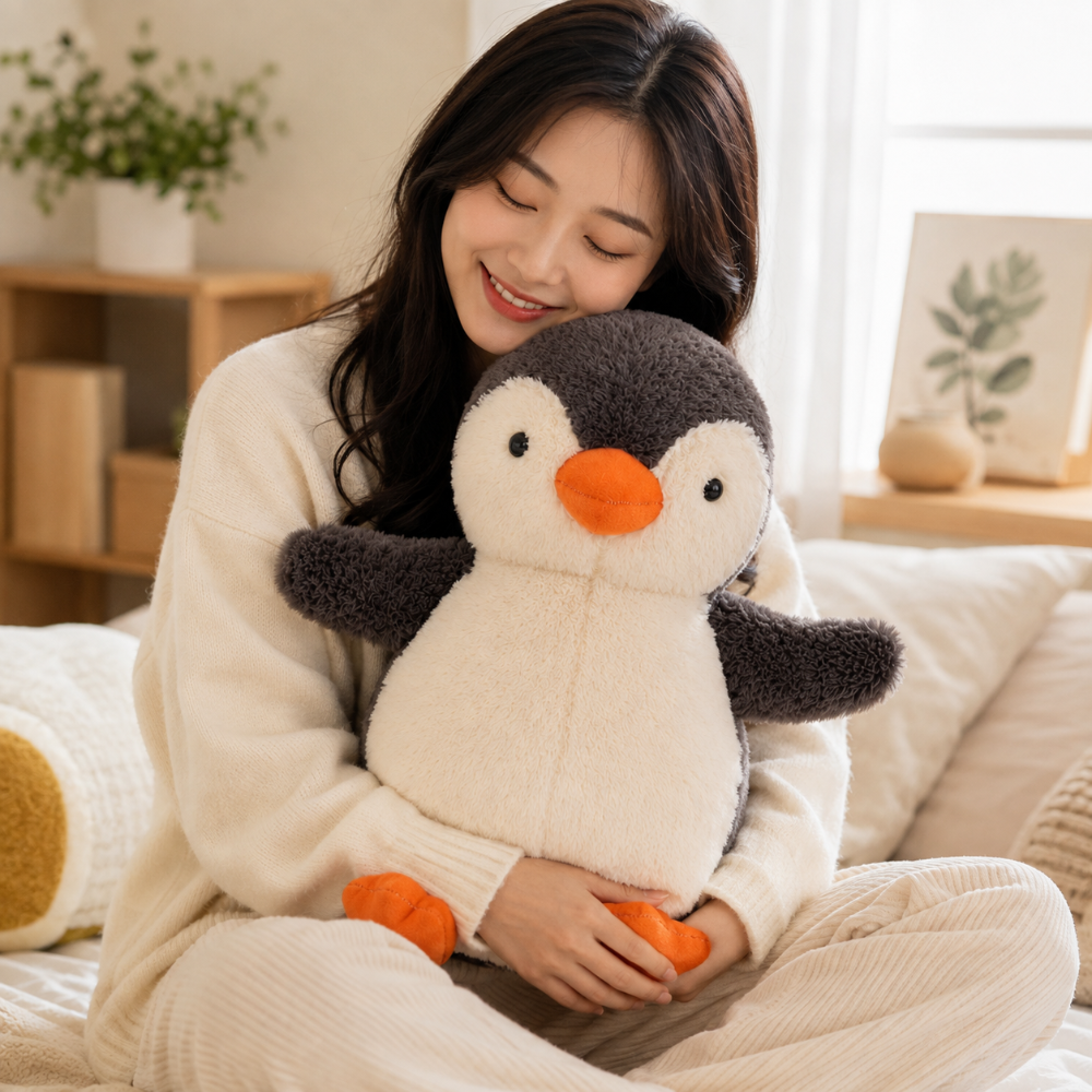 Soft Penguin Plush Stuffed Animal for Comfort and Cuddling