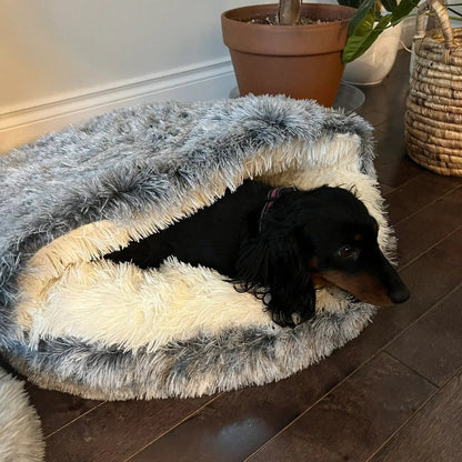 Soft Pet Cave Bed for Cats and Small Dogs