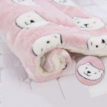 Soft Plush Dog Blanket Cozy Pet Throw for Beds Sofas and Travel