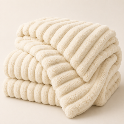 Soft Plush Fleece Throw Blanket for Bed and Sofa