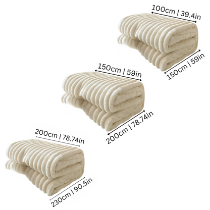 Soft Plush Fleece Throw Blanket for Bed and Sofa