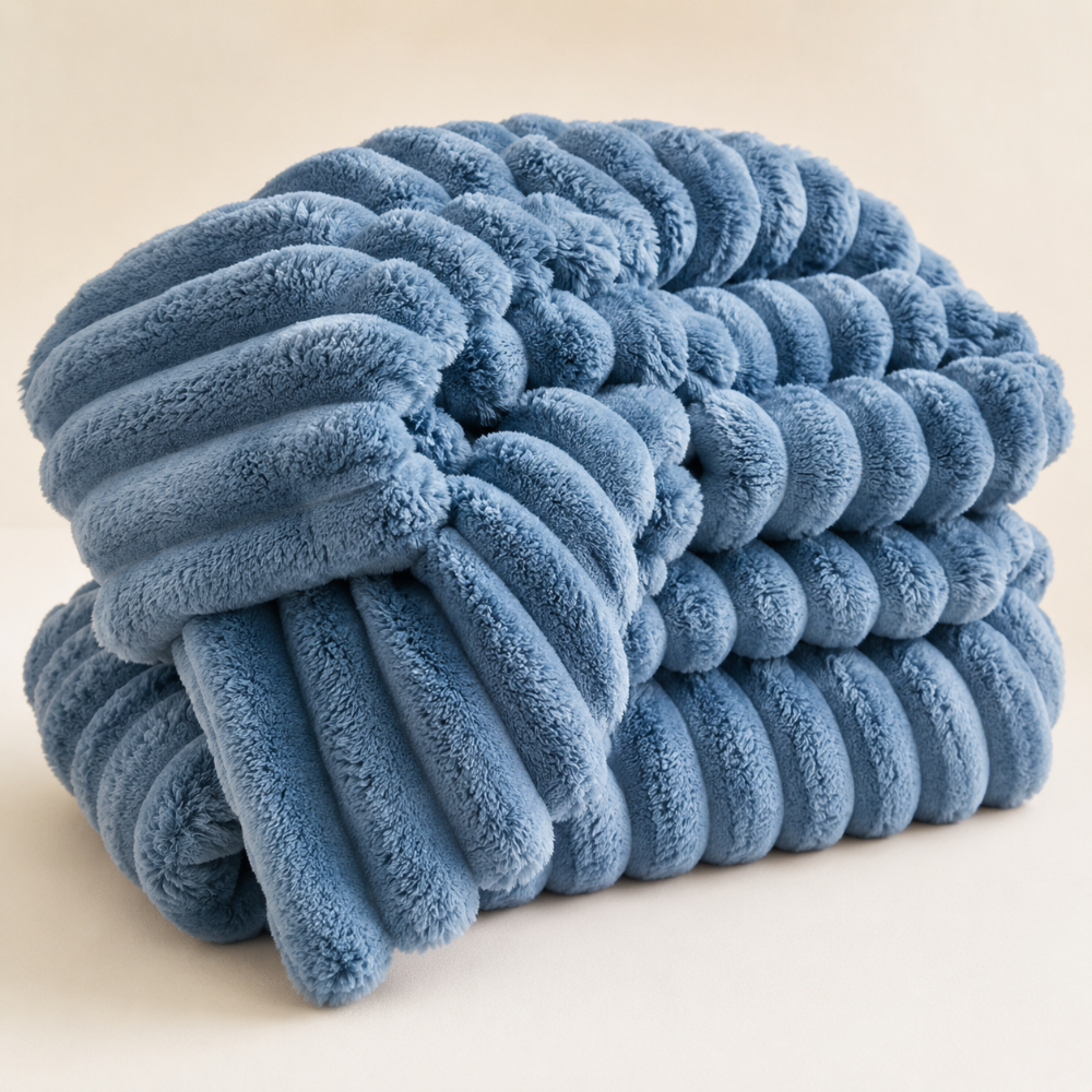 Soft Plush Fleece Throw Blanket for Bed and Sofa