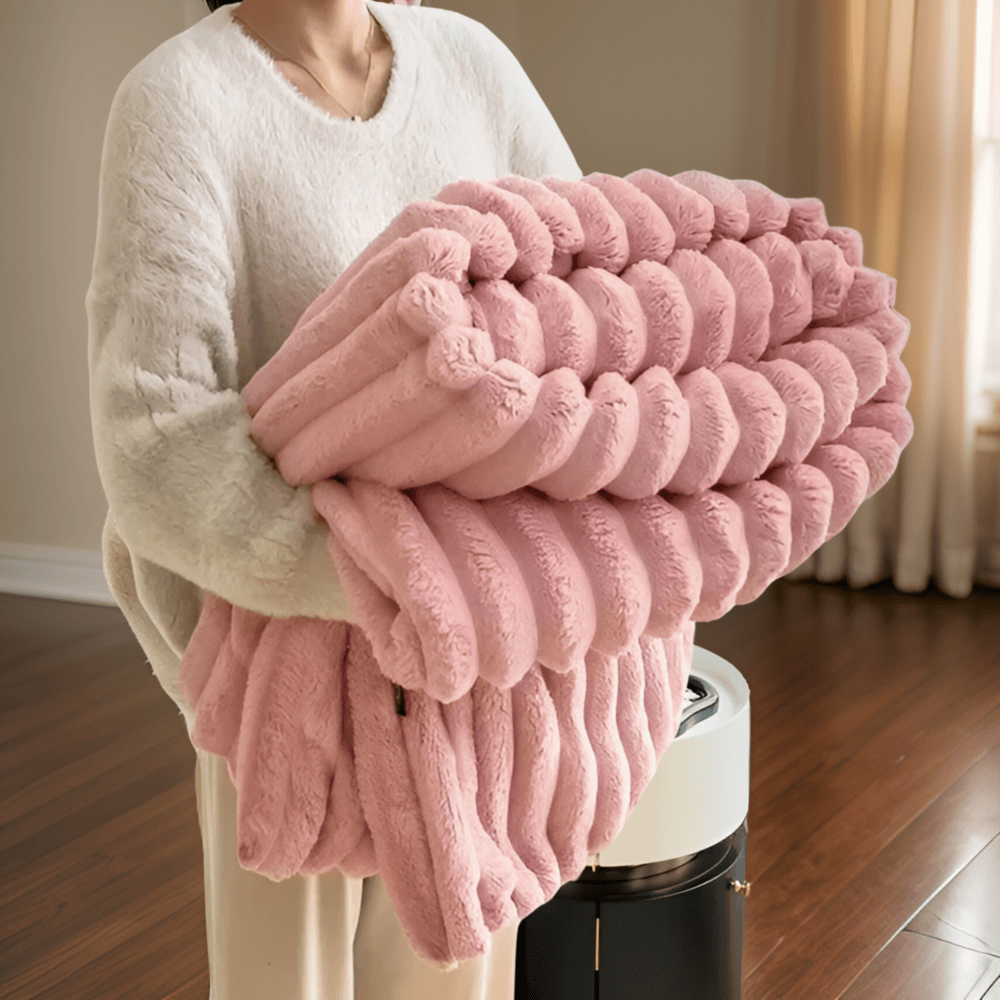 Soft Plush Fleece Throw Blanket for Sofa Bed and Couch