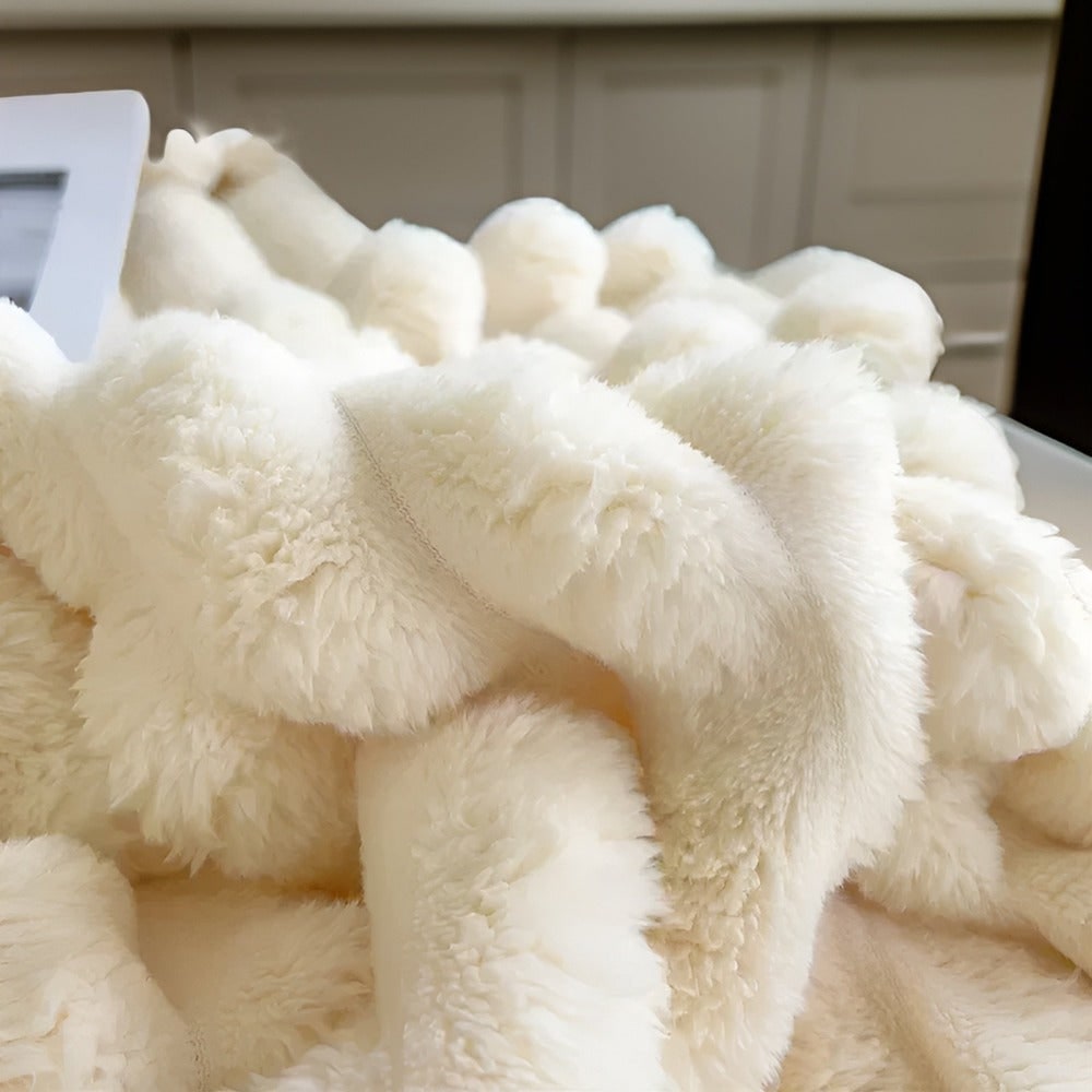 Soft Plush Fleece Throw Blanket for Sofa Bed and Couch