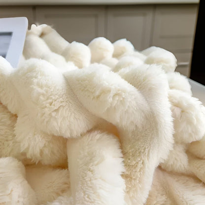 Soft Plush Fleece Throw Blanket for Sofa Bed and Couch