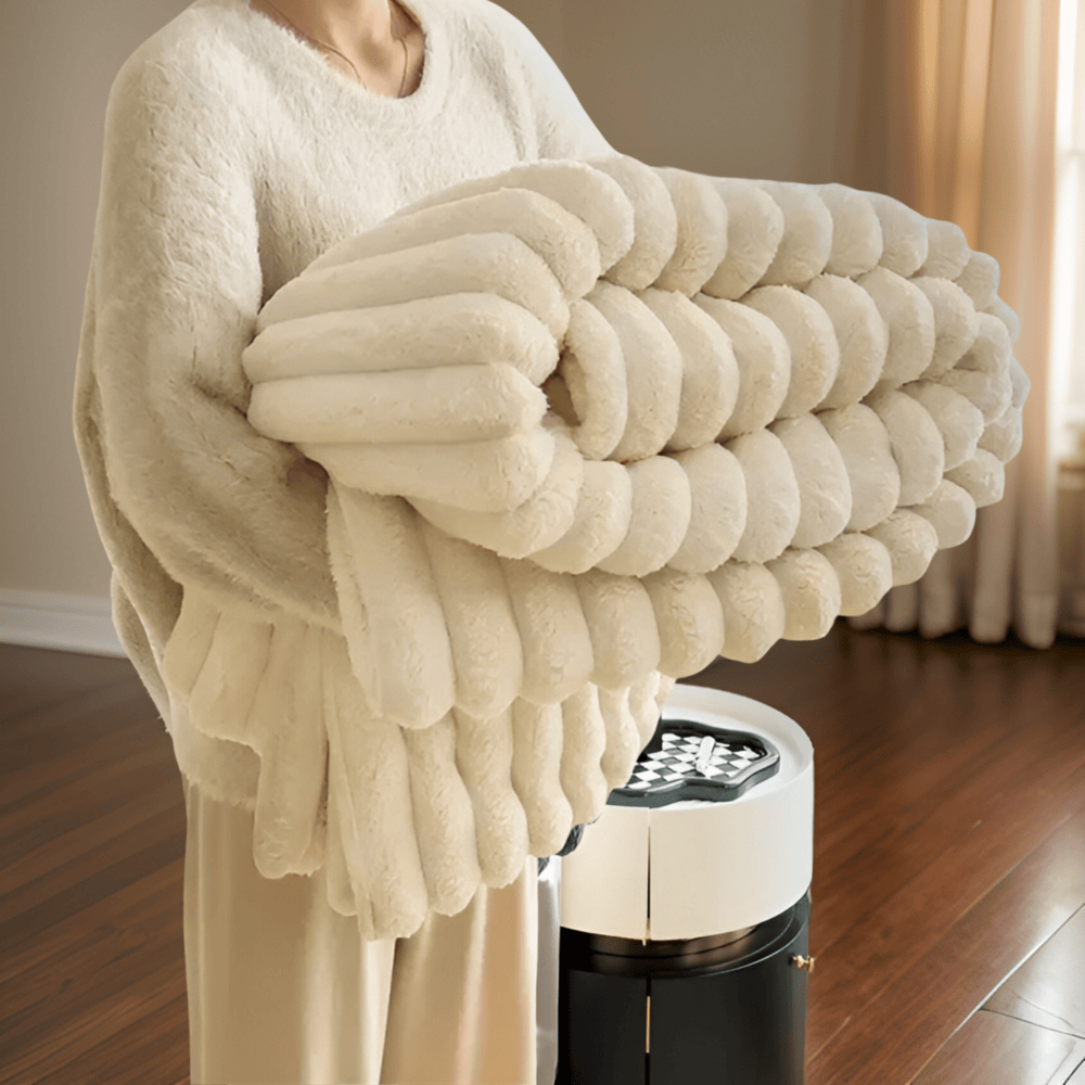 Soft Plush Fleece Throw Blanket for Sofa Bed and Couch