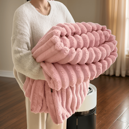 Soft Plush Fleece Throw Blanket for Sofa Bed and Couch