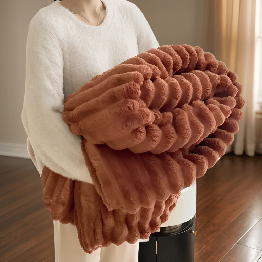 Soft Plush Fleece Throw Blanket for Sofa Bed and Couch