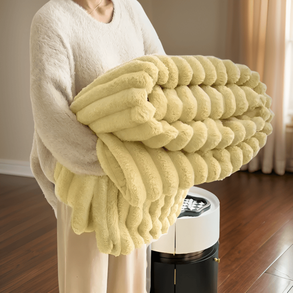 Soft Plush Fleece Throw Blanket for Sofa Bed and Couch
