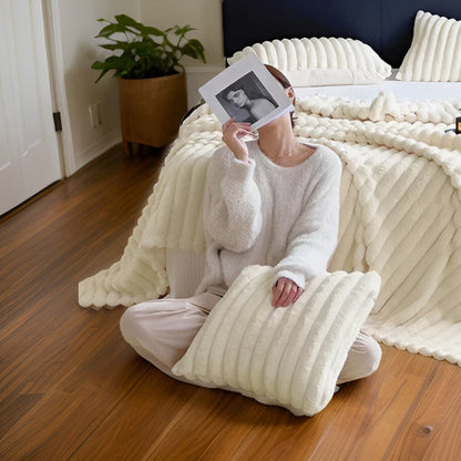 Soft Plush Fleece Throw Blanket for Sofa Bed and Couch