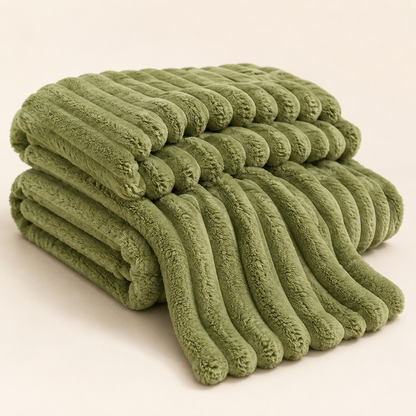 Soft Plush Throw Blanket for Sofa and Bed