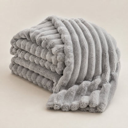 Soft Plush Throw Blanket for Sofa and Bed