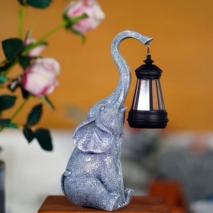 Solar Elephant Garden Light Outdoor Decorative LED Statue