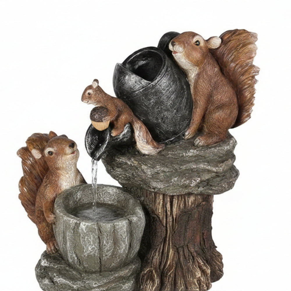 Solar Garden Fountain Birdbath Outdoor Water Feature with Pump
