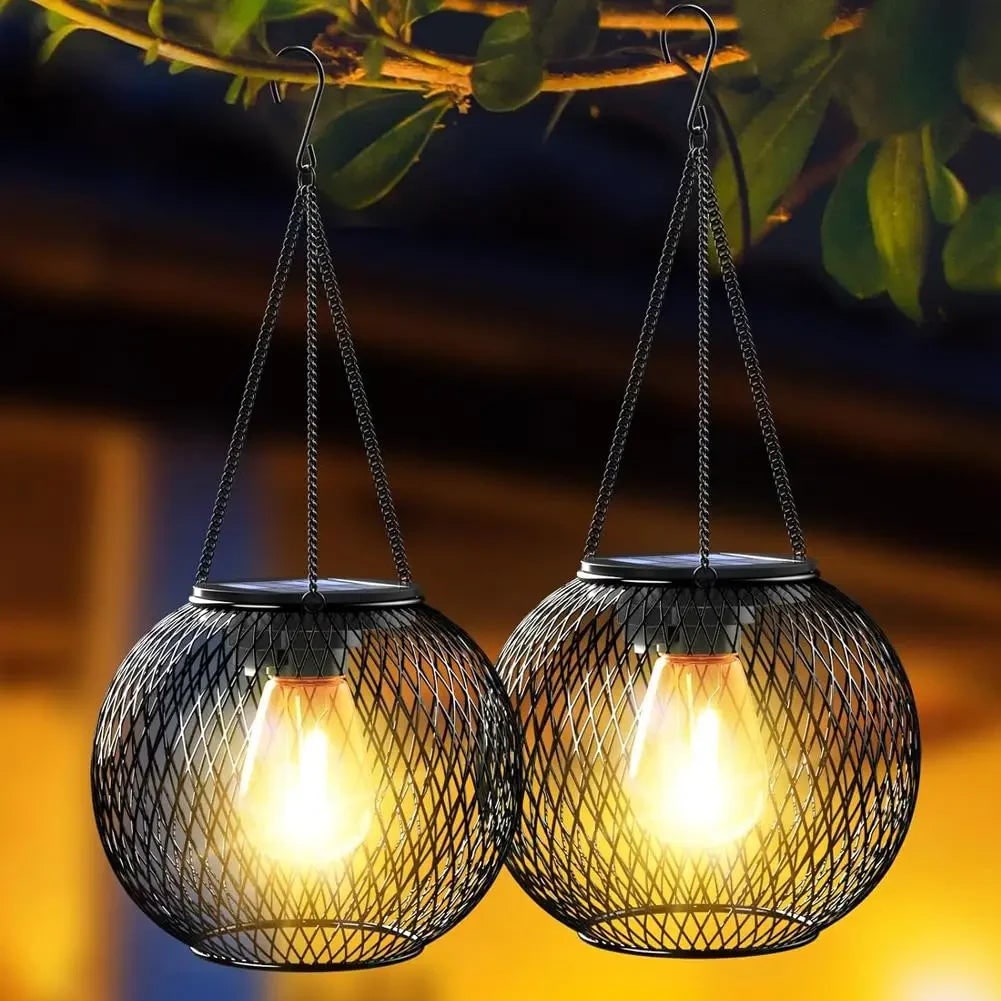 Solar Hanging Light Outdoor Halloween Garden Patio Decor
