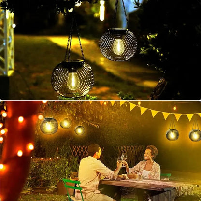 Solar Hanging Light Outdoor Halloween Garden Patio Decor