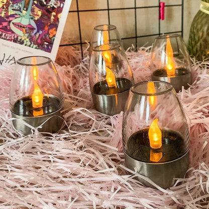 Solar LED Candle Lights Outdoor Waterproof Garden Lights Flickering Warm White Decor