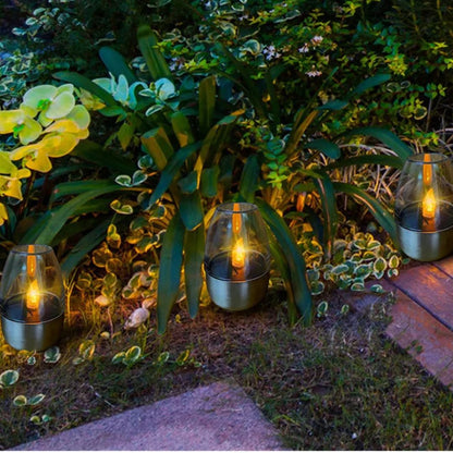 Solar LED Candle Lights Outdoor Waterproof Garden Lights Flickering Warm White Decor
