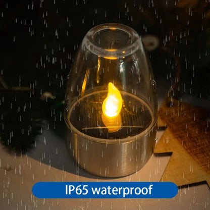 Solar LED Candle Lights Outdoor Waterproof Garden Lights Flickering Warm White Decor