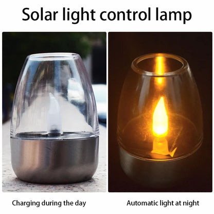 Solar LED Candle Lights Outdoor Waterproof Garden Lights Flickering Warm White Decor