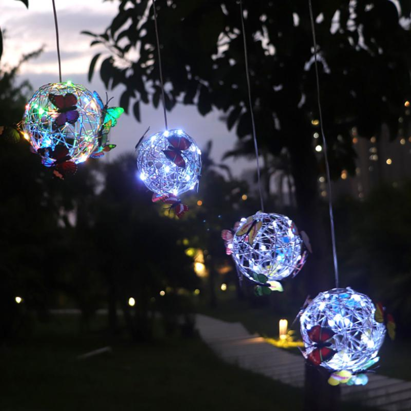 Solar LED Garden Butterfly Lights Outdoor Waterproof Decorative Lighting
